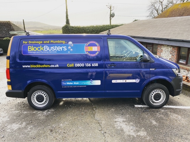 BlockBusters Drainage and Plumbing Services Van